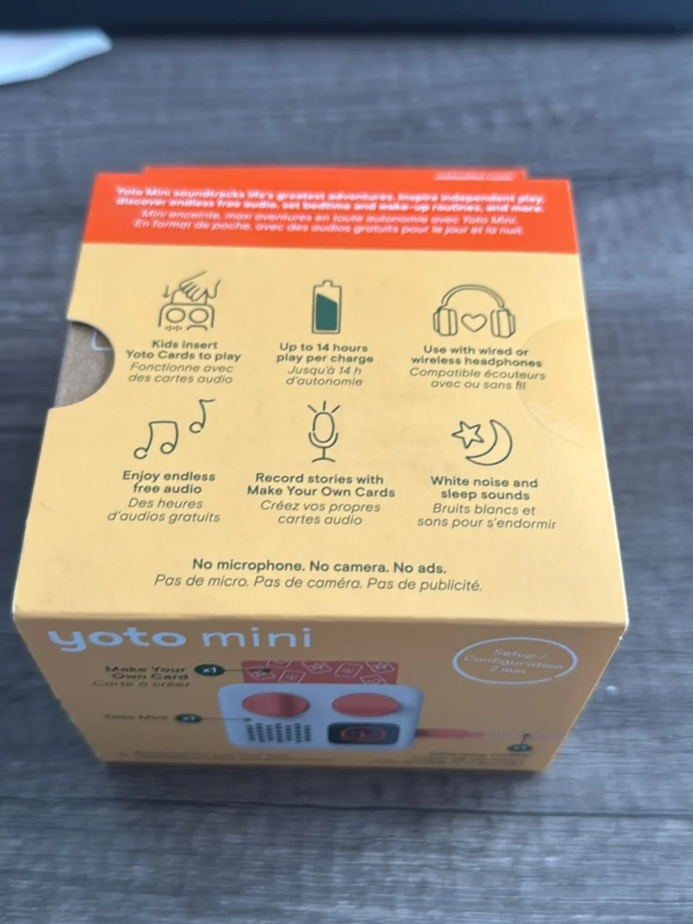 Yoto Mini Kids Audio Player — Orange